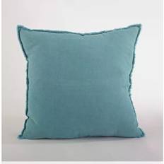 Linen Complete Decoration Pillows Saro Lifestyle Fringed Complete Decoration Pillows Green (50.8x50.8cm)