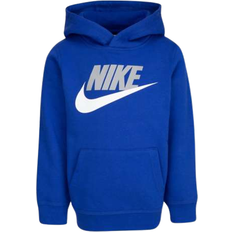 Nike Little Kid's Sportswear Club Fleece Pullover Hoodie - Game Royal/Light Smoke Grey/White