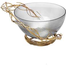 Gold Salad Bowls Classic Touch Twig Design Salad Bowl