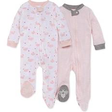 Burt's Bees Baby Graceful Swan Footed Pajamas 2-Pack - Dawn