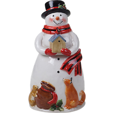 BPA-Free Biscuit Jars Certified International Magic Of Christmas 3D Snowman Biscuit Jar 2.12L