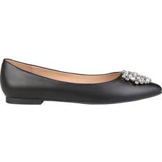 Faux Leather Ballerinas Journee Collection Renzo - Black