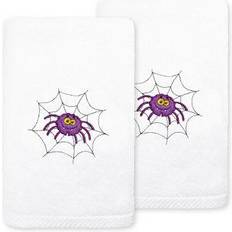 Linum Spider 2-pack Guest Towel White, Purple (76.2x40.64cm)
