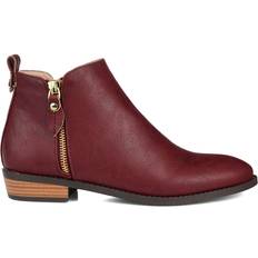 Burgundy booties Journee Collection Ellis - Wine