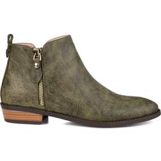 Olive green boots womens Journee Collection Ellis - Olive