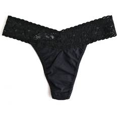 Hanky Panky Supima Cotton Original Rise Thong - Black