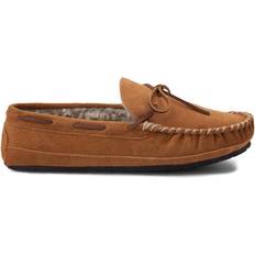 Leather - Men Slippers Minnetonka Casey - Cinnamon