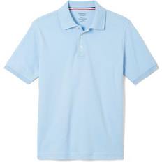 French Toast Boy's Short Sleeve Interlock Knit Polo - Blue