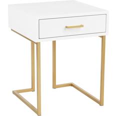 Gold - Wood Bedside Tables Lumisource Midas Bedside Table