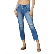 DL1961 Women Mara Mid Rise Straight Jeans - Light Distressed