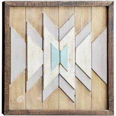 Square Wall Decor Olivia & May Square Chevron Pattern Wall Decor 50.8x50.8cm