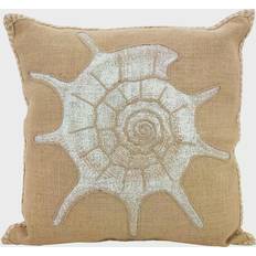 Saro Lifestyle Spiral Shell Complete Decoration Pillows Beige (50.8x50.8cm)