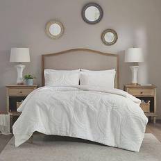 Queen Duvet Covers Madison Park Arya Embroidered Duvet Cover Beige (228.6x228.6cm)