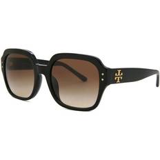 Black square glasses Tory Burch Oversized Square Logo TY7143U 170913