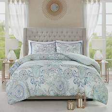 Queen Duvet Covers Madison Park Isla Duvet Cover Blue (228.6x228.6cm)