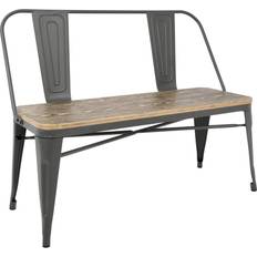 Lumisource Oregon Settee Bench 106.7x82.6cm