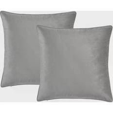 Lush Decor Velvet Solid Cushion Cover Grey (50.8x50.8cm)