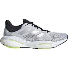 Dame - Sølv Løpesko Adidas Solar Glide 5 W - Cloud White/Silver Metallic/Pulse Lime