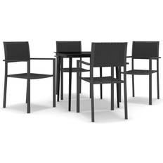 vidaXL 3099276 Patio Dining Set, 1 Table incl. 4 Chairs