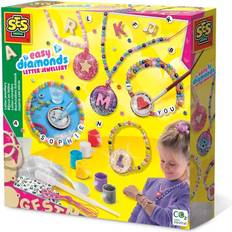 Diamanter legetøj SES Creative Easy Diamonds brevsmykker 14703