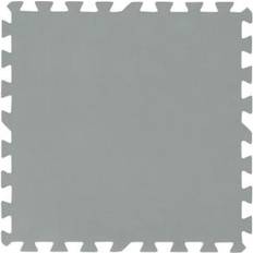 Bestway Draps de Fond de Piscine Bestway Lot de 9 tapis de sol 50x50cm gris à assembler pour piscine