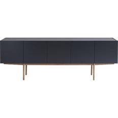 Asplund Luc Deluxe 200 Table D'Appoint Char Grey Pieds P4 Calcaire Buffet 200x70cm