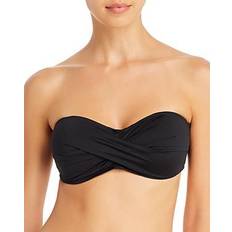 XXS Swimsuits Tommy Bahama Pearl Twist Bandeau Bikini Top - Black