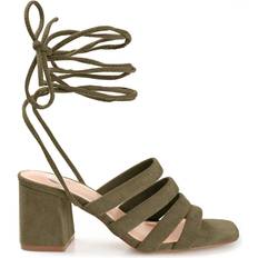 Green Sandals Journee Collection Sevyn - Green