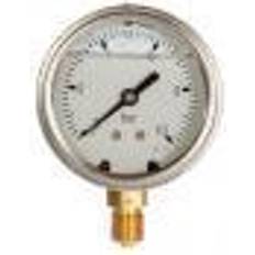 Glycerinmanometer Ø63 RF hus,1/4"rg.nedadvendt,-1/ 0 bar/psi