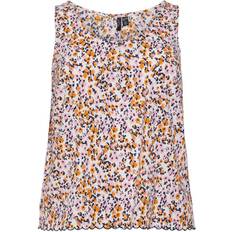 Femme - Floral Débardeurs Vero Moda Sleeveless Top - White