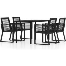Dining table and chairs Utemöbler vidaXL 3099151 Patio Dining Set, 1 Table incl. 4 Chairs