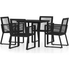Dining table and chairs Utemöbler vidaXL 3099150 Patio Dining Set, 1 Table incl. 4 Chairs