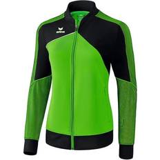 Dam - Fitness & Gymträning - Gröna Jackor Erima Premium One 2.0 Prasentations Jacket Women - Green/Black/White