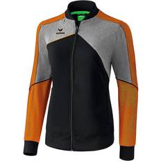 Erima Premium One 2.0 Prasentations Jacket Women - Black/Grey Marl/Neon Orange