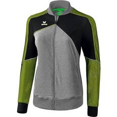 Erima Premium One 2.0 Prasentations Jacket Women - Grey Marl/Black/Lime Pop