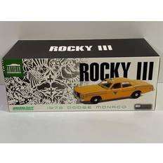 Leksaksfordon taxi leksaker GreenLight 1978 Dodge Monaco Taxi "City Cab Co. Yellow "Rocky III" (1982) Movie 1/18 Diecast Model Car