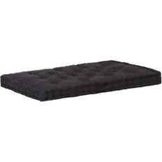 Cotone Cuscini per sedia vidaXL Pallet E Pavimento In Cotone 120x80x10 cm Nero Cuscino per sedia Nero (120x80cm)