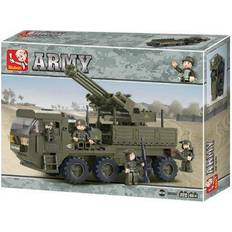 Sluban Heavy Anti-Aircraft Transport Building Brick Kit (306 Pcs)