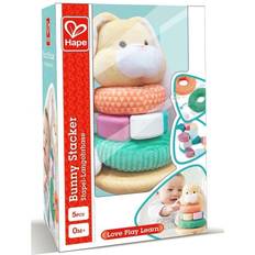 Hape Bunny Stacker Toy 4 x 4 x 7 in