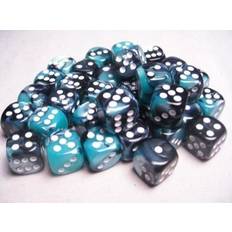 Chessex CHX26846 Dice-Gemini: 36D6 Black-Shell/White Set