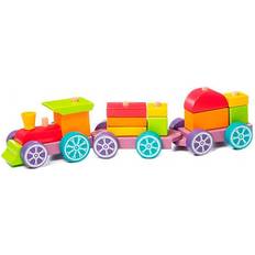 Trä klosståg Rainbow express
