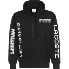 Lacoste Live X Minecraft Loose Fit Fleece Hoodie - Black