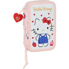 Weiß Federtaschen Hello Kitty Happiness Girl Pink White