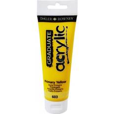 Yellow Acrylic Paints Daler-Rowney Graduate Acrylics Cadmium Yellow Deep Hue, 120 ml tube