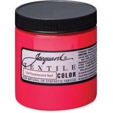 Jacquard Textile Color Fluorescent Red, 8 oz jar