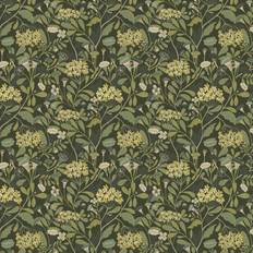Green - Hernia Non Woven Wallpapers Galerie A-Street Prints Hybbe Dark Green Hydrangea Garden Non Woven Paper Wallpaper