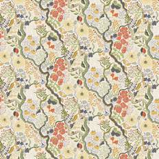 Galerie A-Street Prints Ann Green Floral Vines Non-Pasted Paper Wallpaper, Multicolor