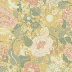 Blomstrede - Gul - Hernia Non Woven Tapeter A-Street Prints Mustard Växa