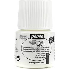 Blanc Couleurs Verre Pebeo Vitrea 160 Glass Paint veil white gloss 45 ml