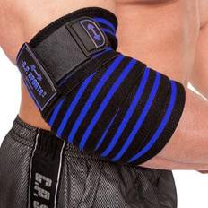 Sininen Rannekkeet C.P. Sports Elbow Wraps Pro, 1.3 m, black/blue